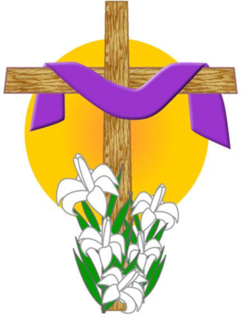 Easter themed cross