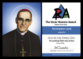 Christ the King Primary School achieves Oscar Romero Award